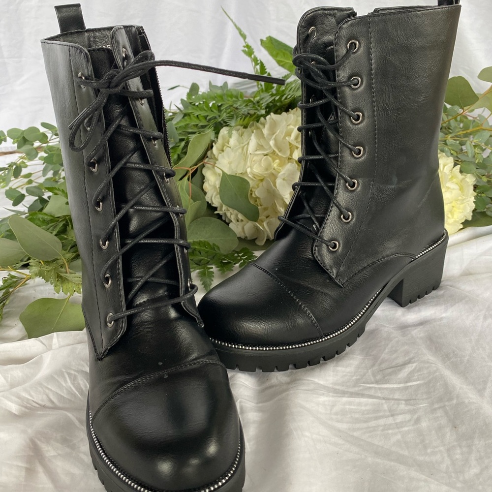 Black Combat Shoes